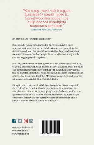 Achterzijde van het boek 'Van Dale Spreekwoordenboek'