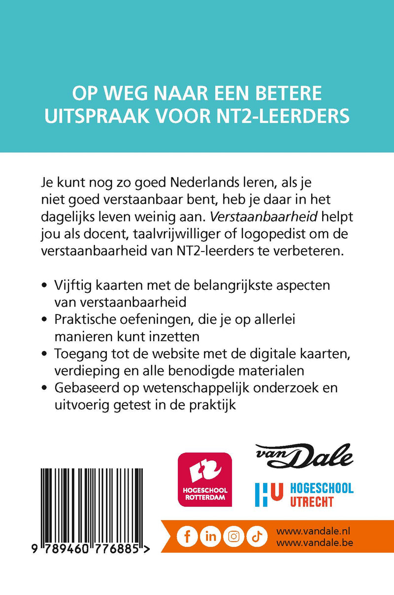 Achterzijde van het product 'Verstaanbaarheid'