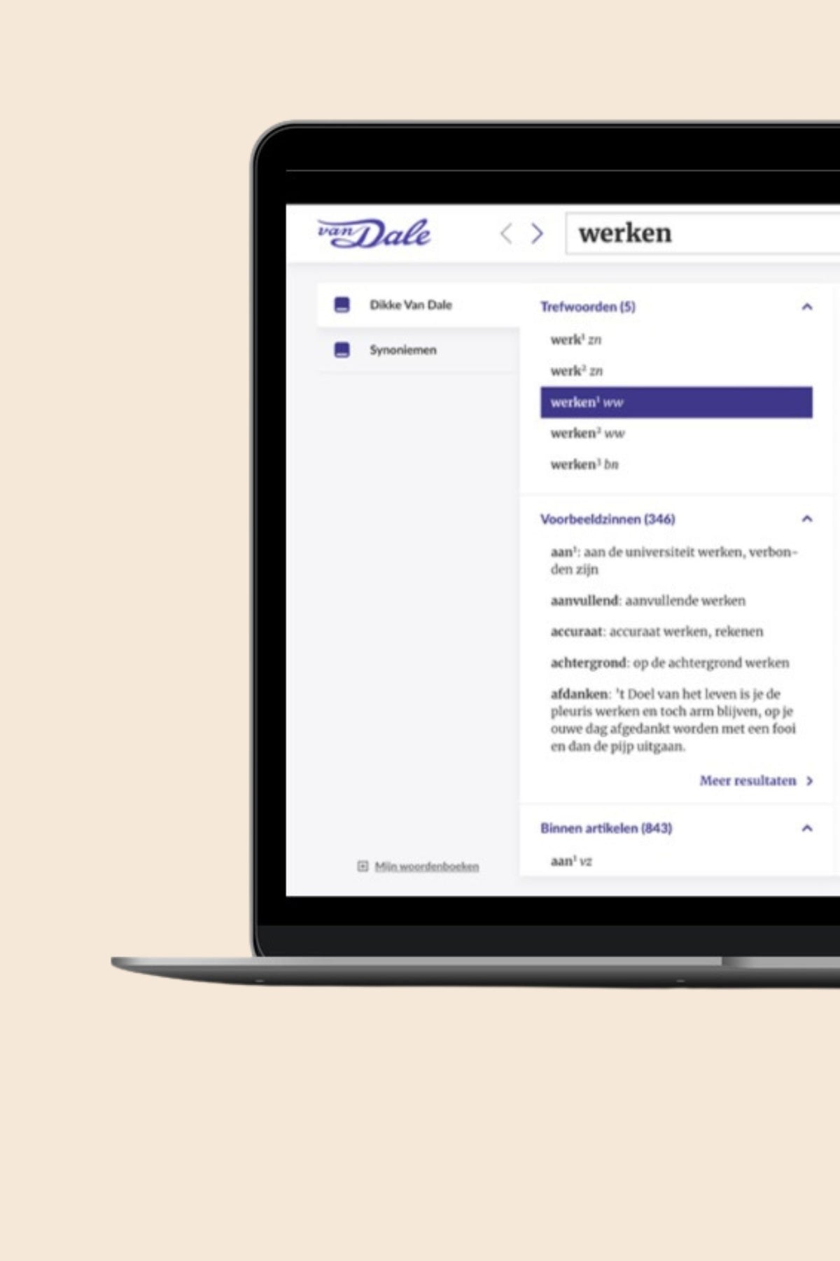 Dikke Van Dale Online - maandabonnement
