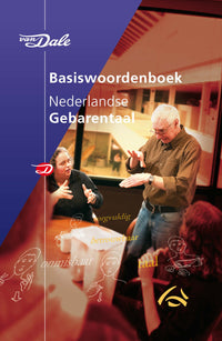 Voorzijde van het boek 'Van Dale Basiswoordenboek Nederlandse gebarentaal'