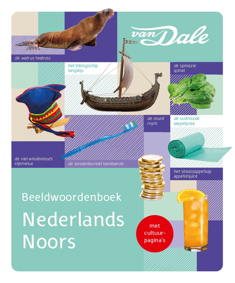 Voorzijde van het boek 'Van Dale Beeldwoordenboek Nederlands-Noors'
