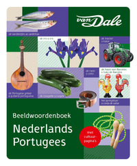 Voorzijde van het boek 'Van Dale Beeldwoordenboek Nederlands-Portugees'