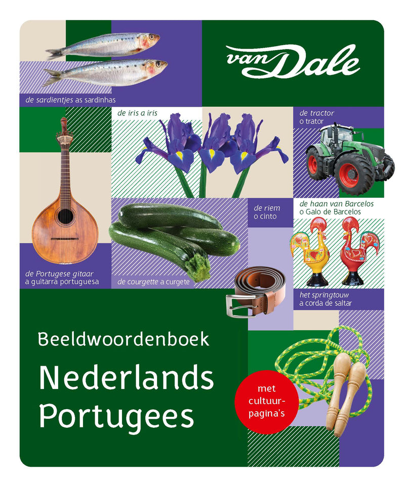 Voorzijde van het boek 'Van Dale Beeldwoordenboek Nederlands-Portugees'