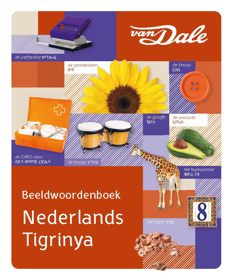 Voorzijde van het boek 'Van Dale Beeldwoordenboek Nederlands-Tigrinya'