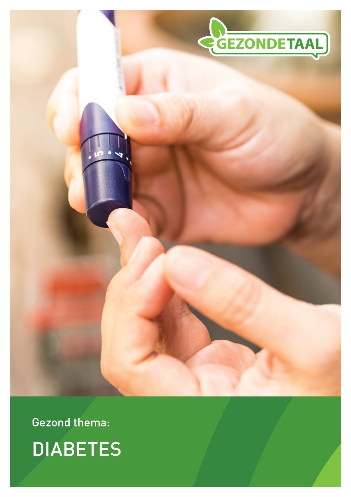 Voorzijde van het boek 'Gezonde Taal - Diabetes'