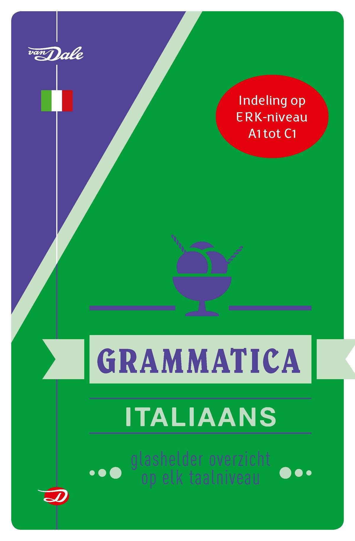 Voorzijde van het boek 'Van Dale Grammatica Italiaans'