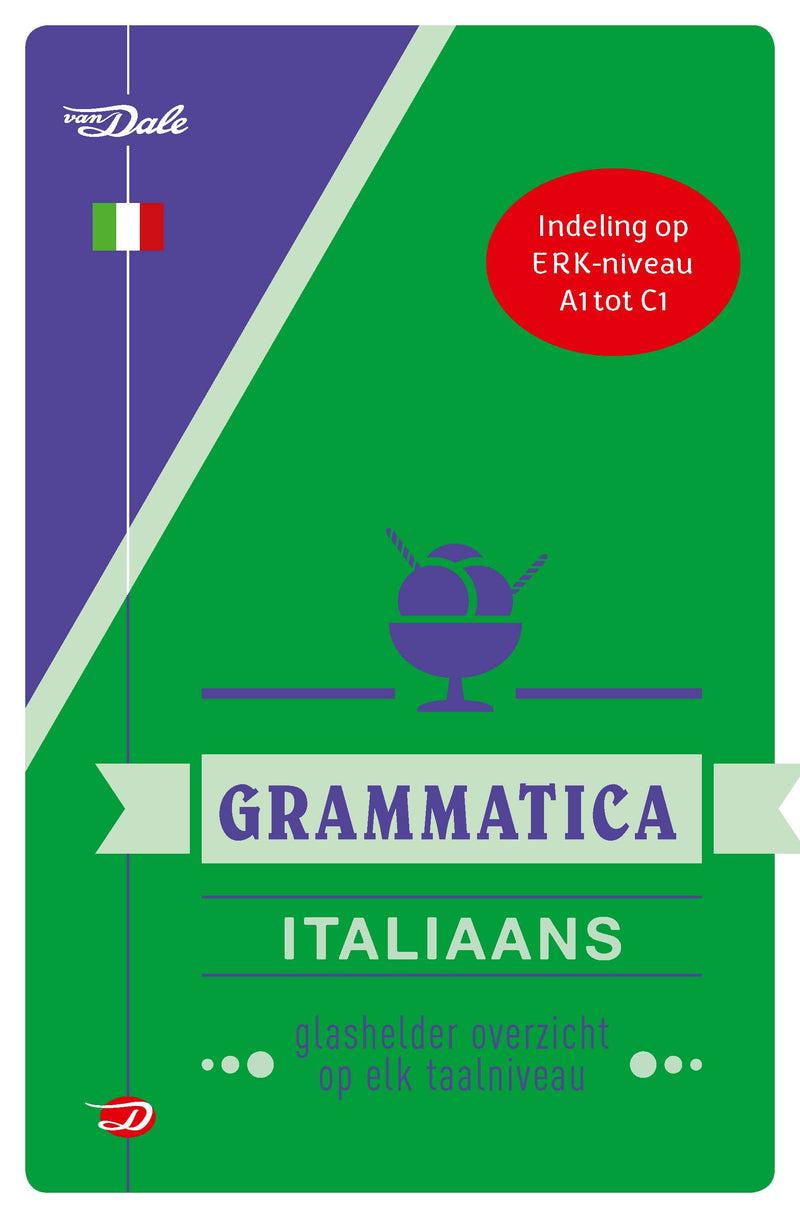 Voorzijde van het boek 'Van Dale Grammatica Italiaans'