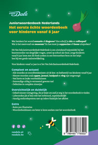 Achterzijde van het boek 'Van Dale Juniorwoordenboek Nederlands'