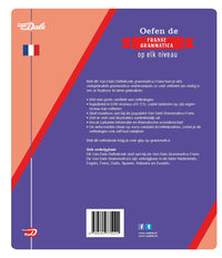 Achterzijde van het boek 'Van Dale Oefenboek grammatica Frans'