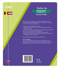 Achterzijde van het boek 'Van Dale Oefenboek grammatica Nederlands'