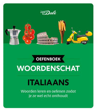 Voorzijde van het boek 'Van Dale Oefenboek woordenschat Italiaans'
