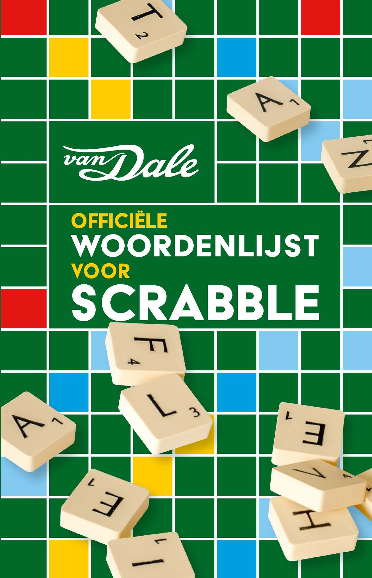 Voorzijde van het boek 'Officiële woordenlijst voor Scrabble'