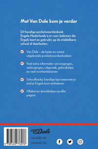 Achterzijde van het boek 'Van Dale Pocketwoordenboek Engels-Nederlands'