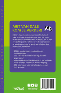Achterzijde van het boek 'Van Dale Pocketwoordenboek Nederlands voor vmbo'