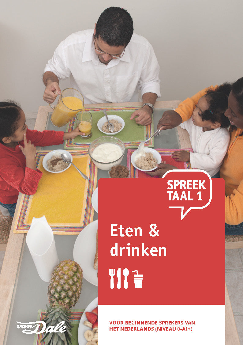 Voorzijde van het boek 'SpreekTaal 1 - Eten & drinken'