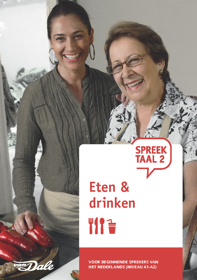 Voorzijde van het boek 'SpreekTaal 2 - Eten & drinken'