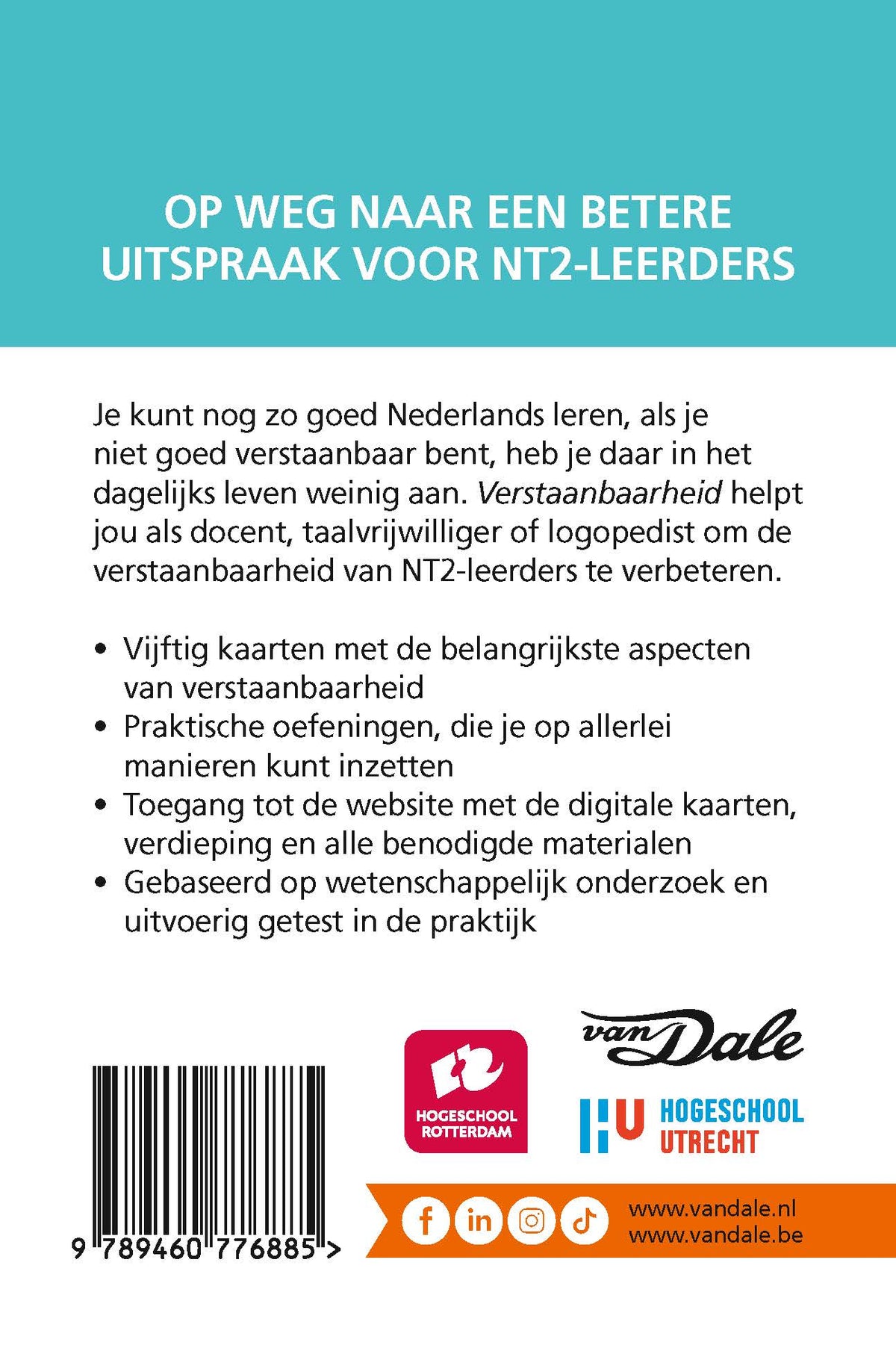 Achterzijde van het product 'Verstaanbaarheid'