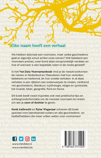 Achterzijde van het boek 'Van Dale Voornamenboek'